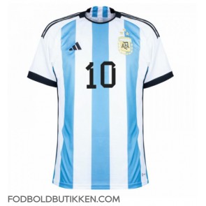 Argentina Lionel Messi #10 Hjemmebanetrøje VM 2022 Kortærmet